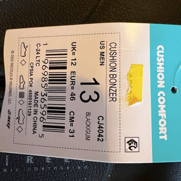 Reef Cushion Bonzer Sandals - NWT